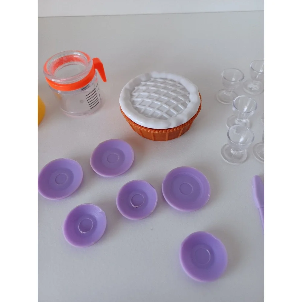 Vintage Varitey Of Barbie Kitchen Accessories Multicolor Toys Collectibles